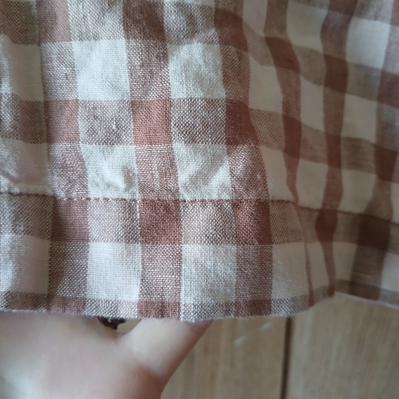 100% Linen Crop Top - Picture 4 of 5